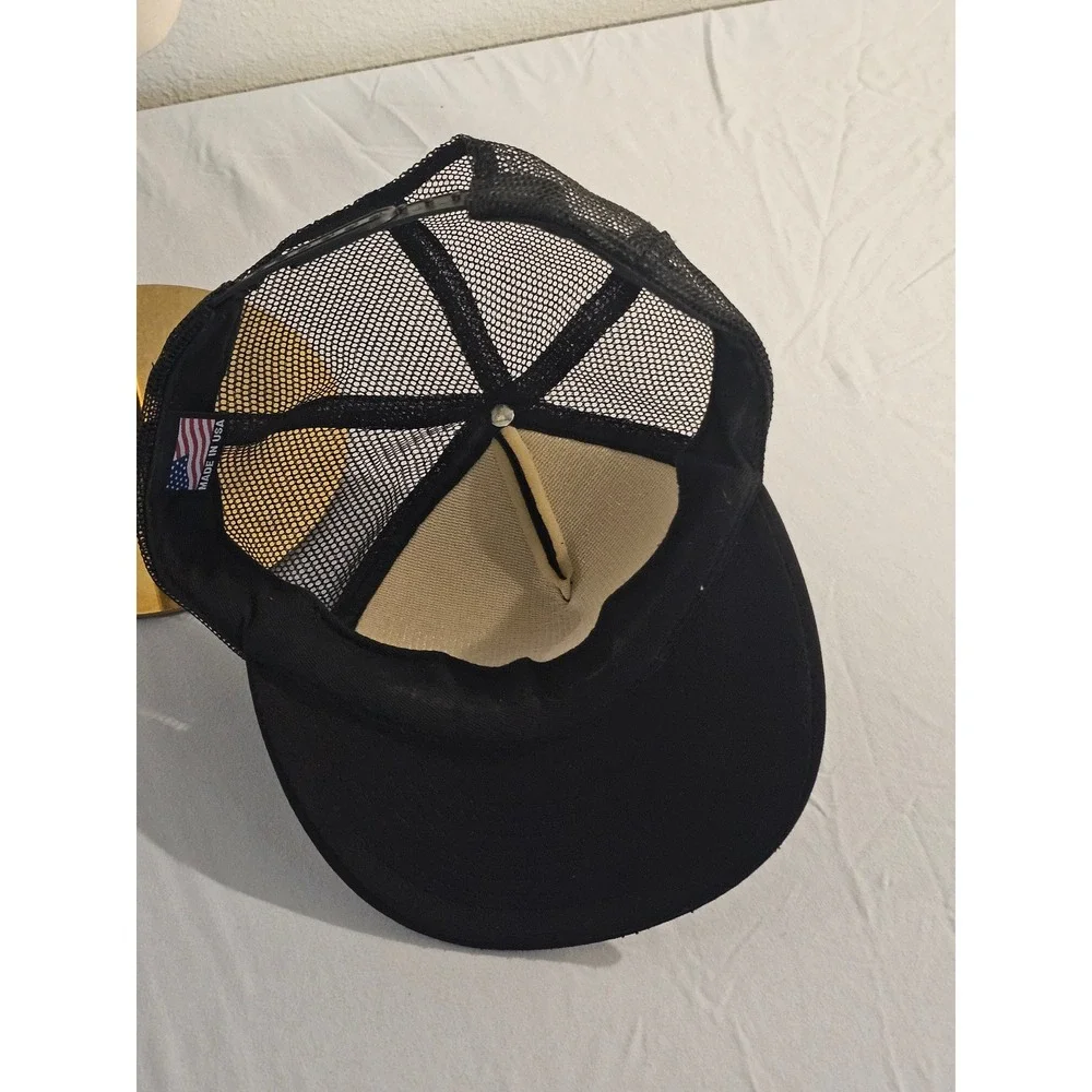 Pray For Surf Trucker Hat Black Mesh Snapback Foam Front Made in USA Hat